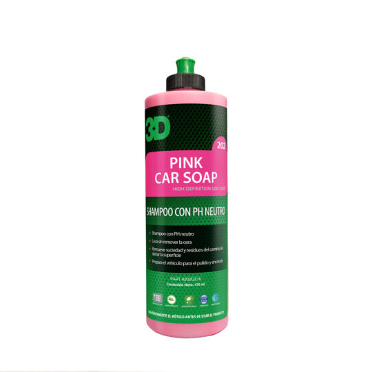 shampoo ph neutro 3d pink car soap